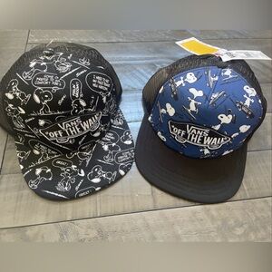 Vans x Peanuts Trucker SnapBack Mesh Hats NEW Set